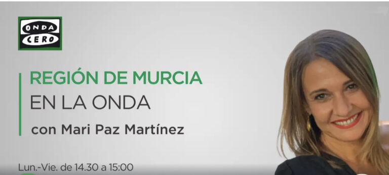 Entrevista Región de Murcia en la Onda con Mª Paz Martínez.