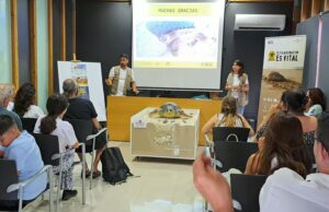Participantes en la jornada formativa del proyecto Territorio Tortuga sobre conservación y protección de tortugas marinas en Murcia.